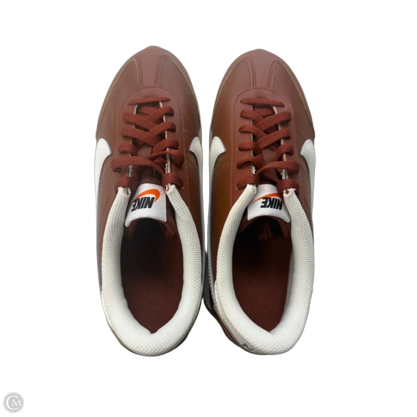Shoes Athletic By Nike In Brown & White, Size: 9