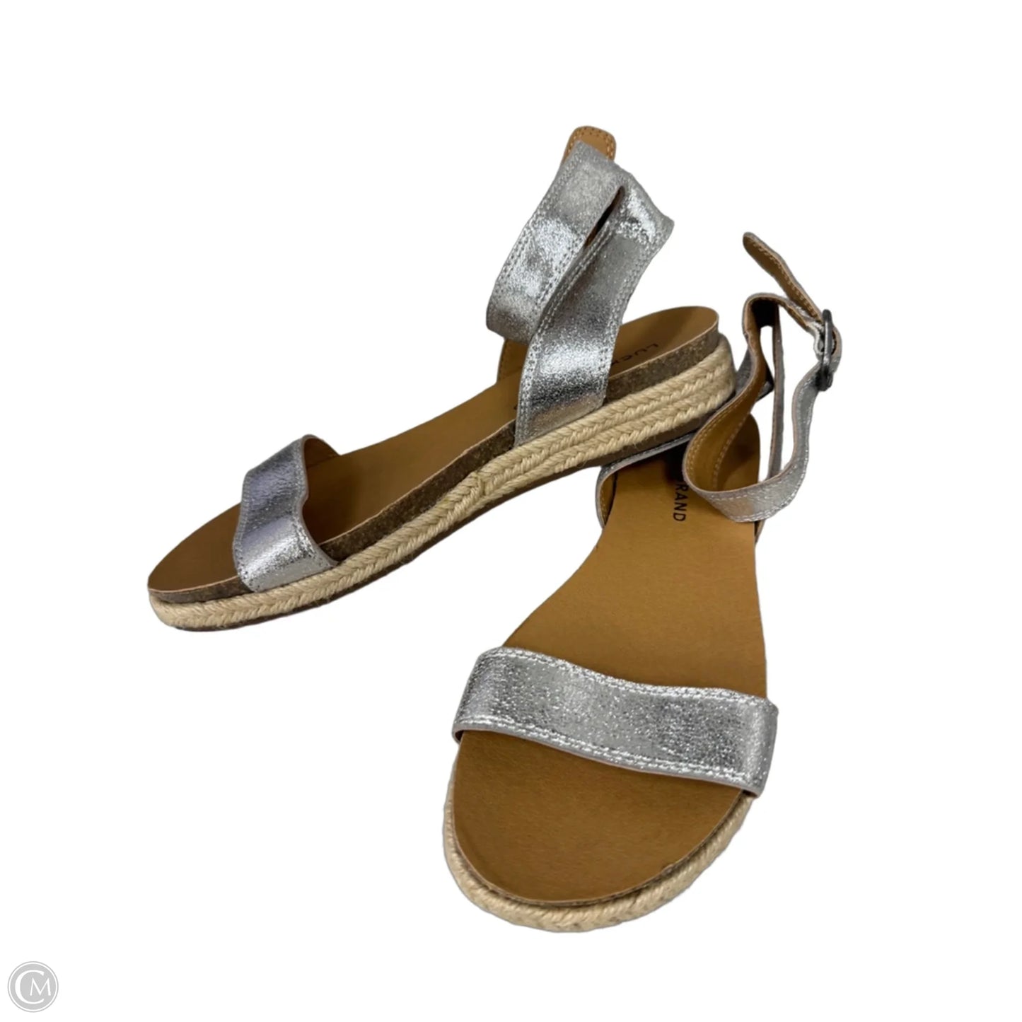Sandals Flats By Lucky Brand In Silver, Size: 7