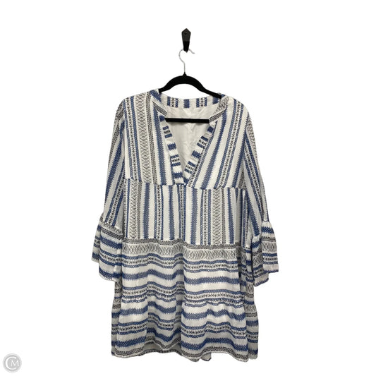 Dress Casual Short By Cme In Blue & White, Size: M