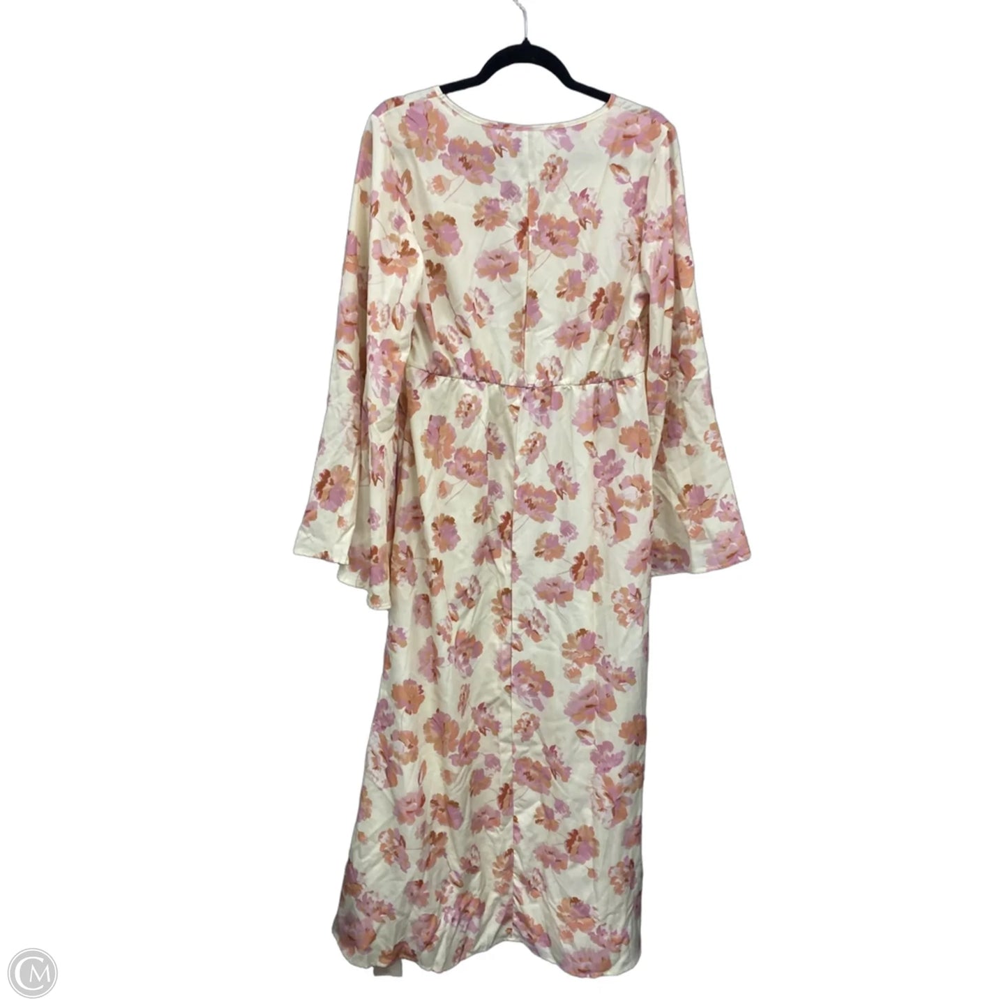 Dress Casual Maxi By Cme In Pink & Yellow, Size: L
