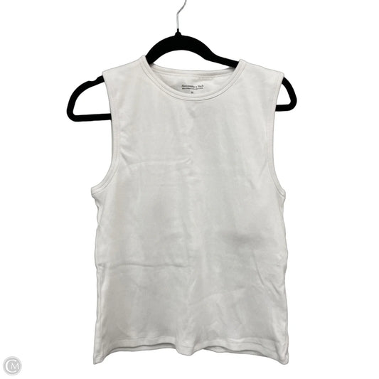 Top Sleeveless By Abercrombie And Fitch In White, Size: Xl