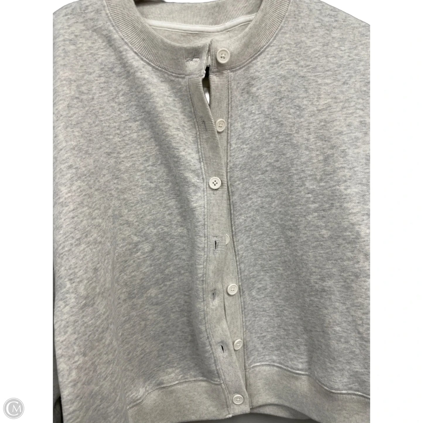 Sweatshirt Crewneck By Abercrombie And Fitch In Grey, Size: L
