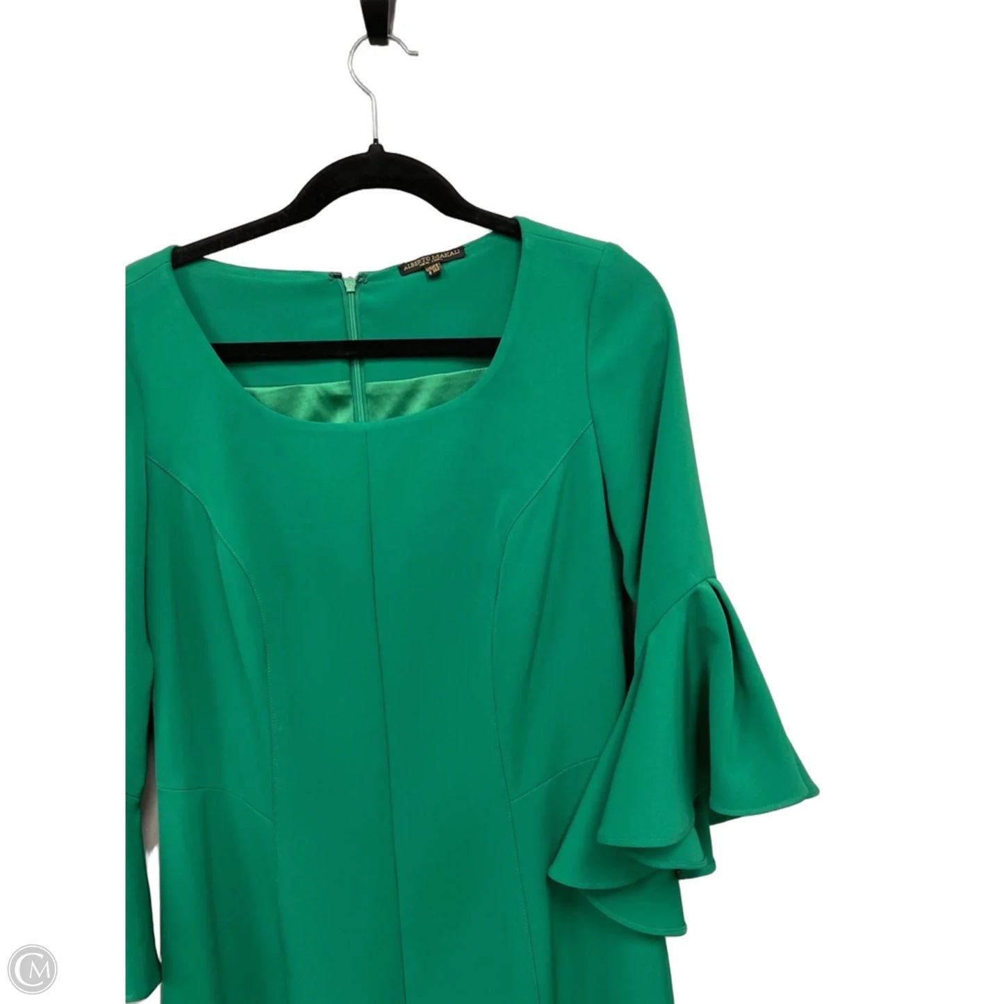 Dress Casual Midi By Alberto Makali In Green, Size: 8
