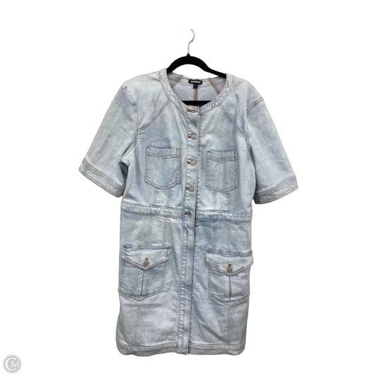 Dress Casual Short By Express In Blue Denim, Size: Xl