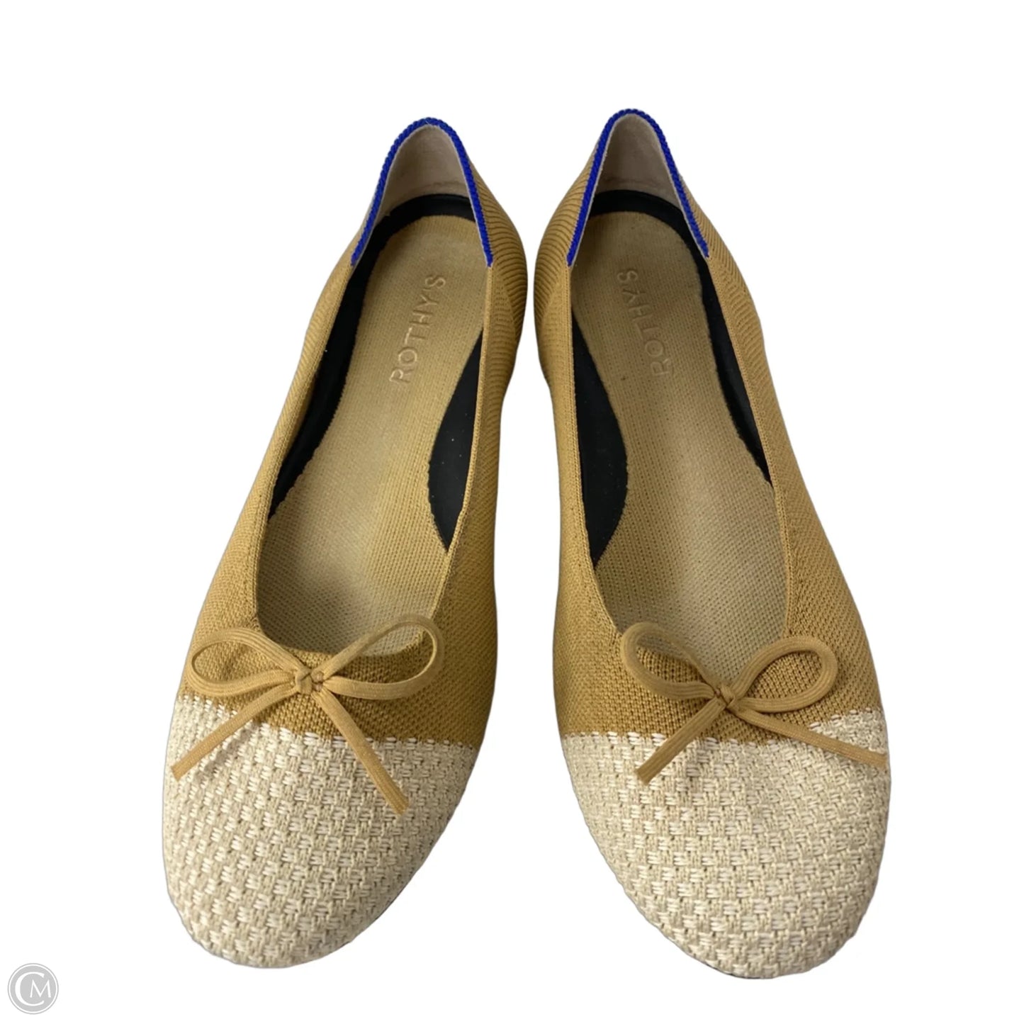 Shoes Flats By Rothys In Brown & Cream, Size: 9.5