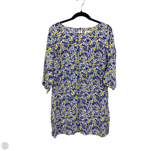 Dress Casual Short By Old Navy In Blue & Yellow, Size: L