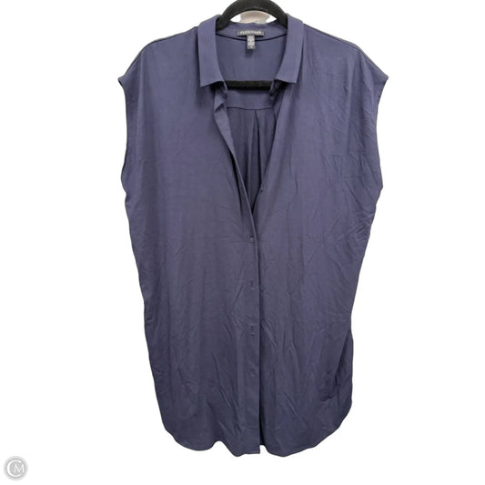 Dress Casual Short By Eileen Fisher In Navy, Size: L
