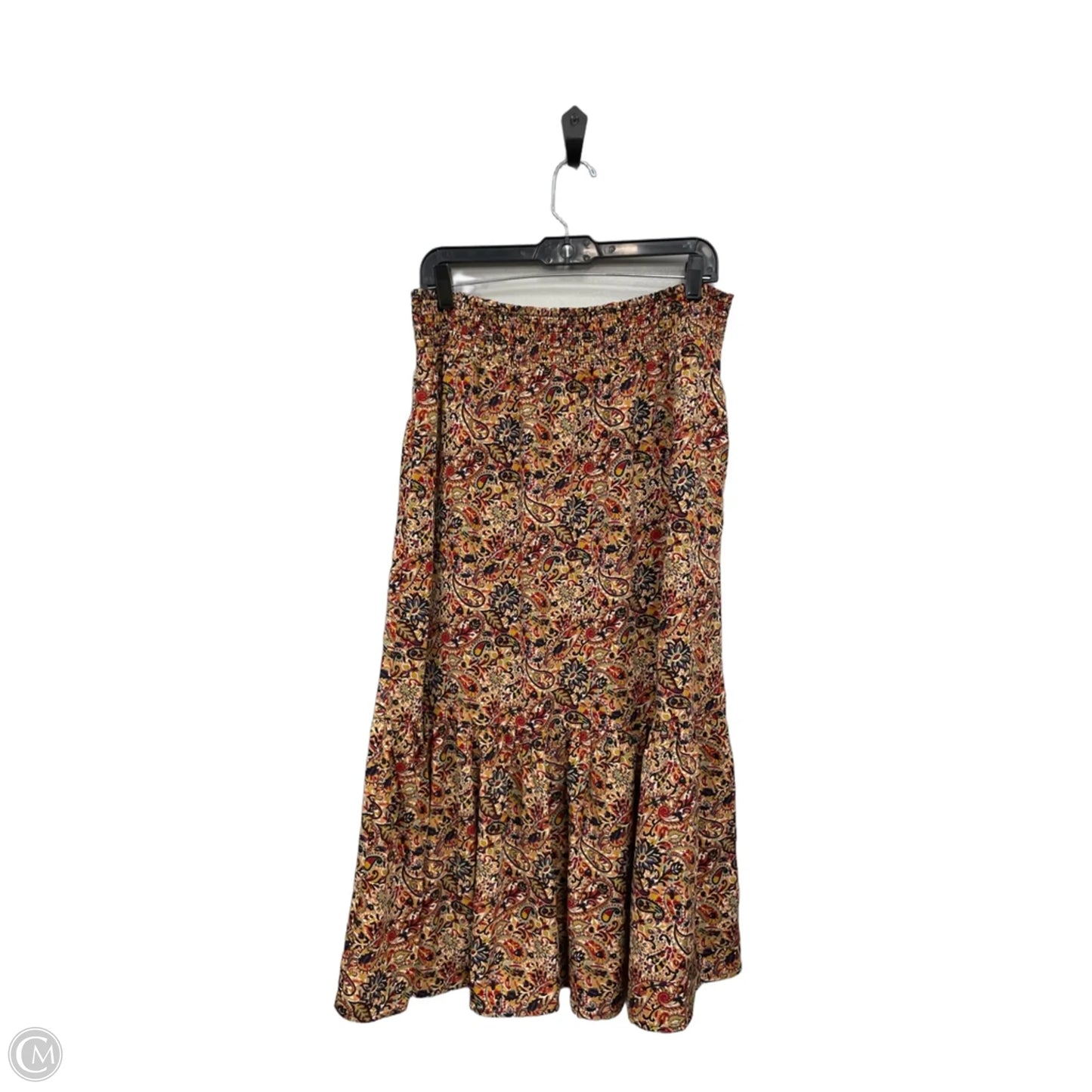Skirt Maxi By Evereve In Brown & Orange, Size: Xl