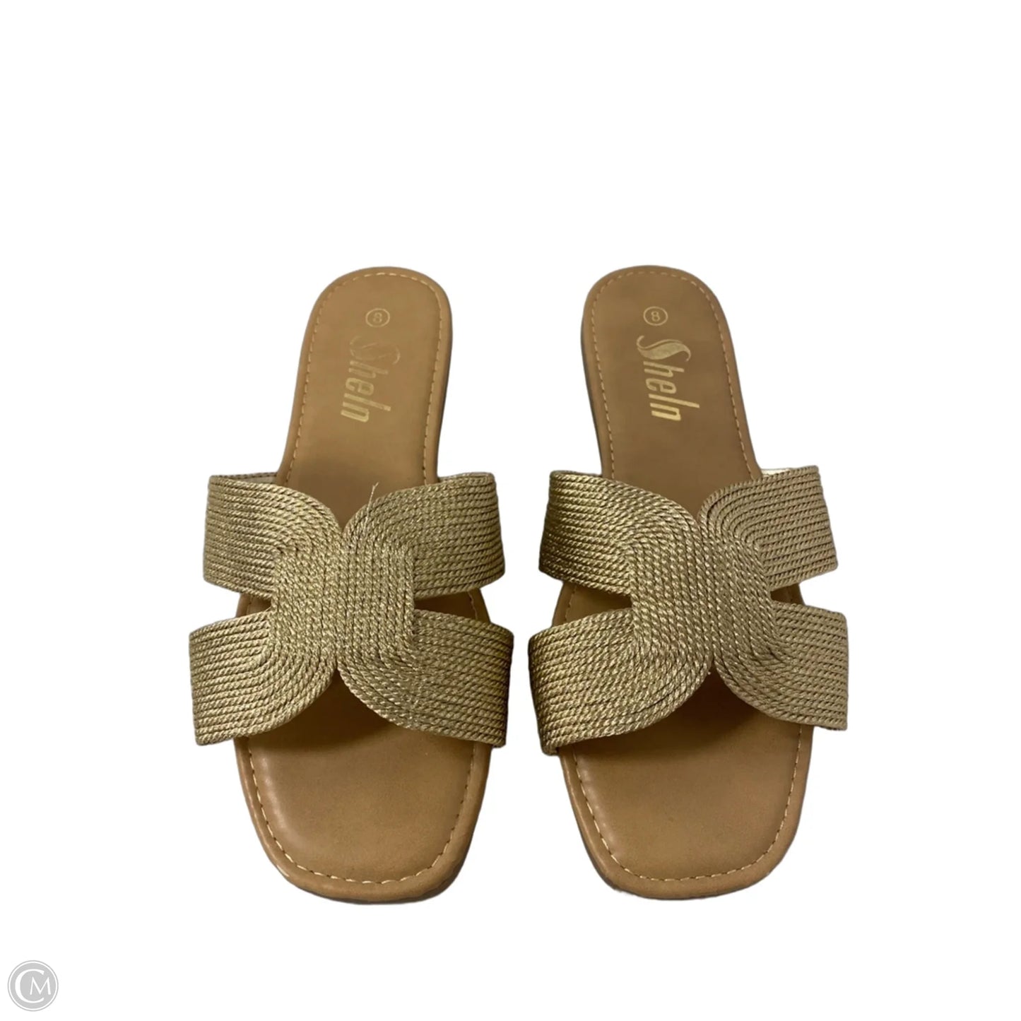 Sandals Flats By Shein In Gold, Size: 8