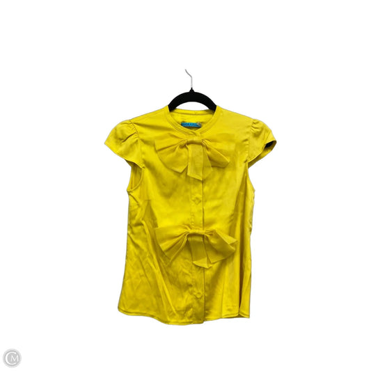 Blouse Designer By Alice + Olivia In Yellow, Size: Xs