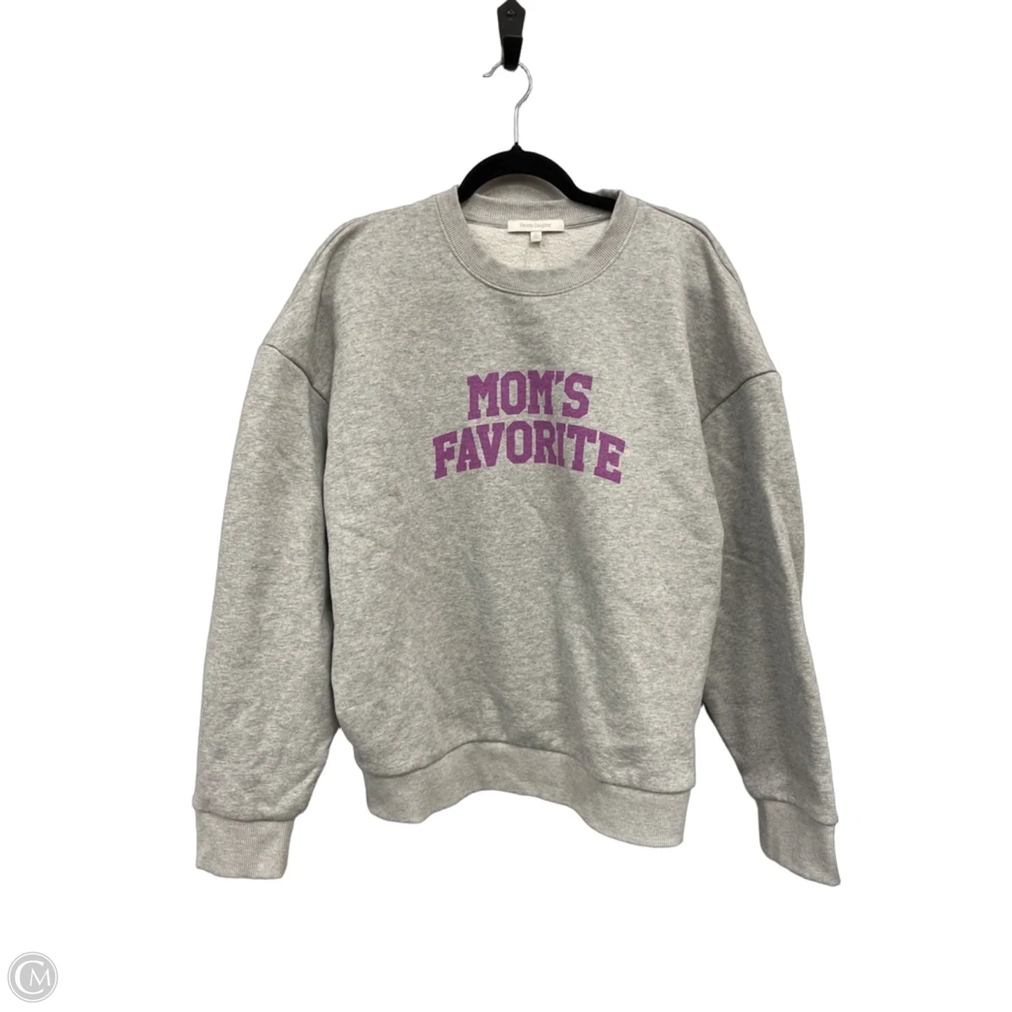Sweatshirt Crewneck By Favorite Daughter In Grey & Purple, Size: M