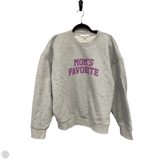 Sweatshirt Crewneck By Favorite Daughter In Grey & Purple, Size: M