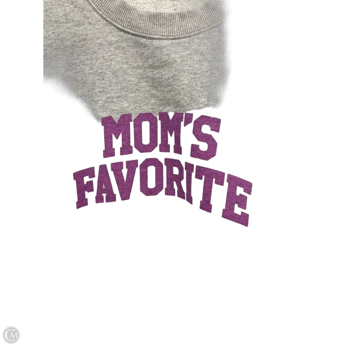 Sweatshirt Crewneck By Favorite Daughter In Grey & Purple, Size: M
