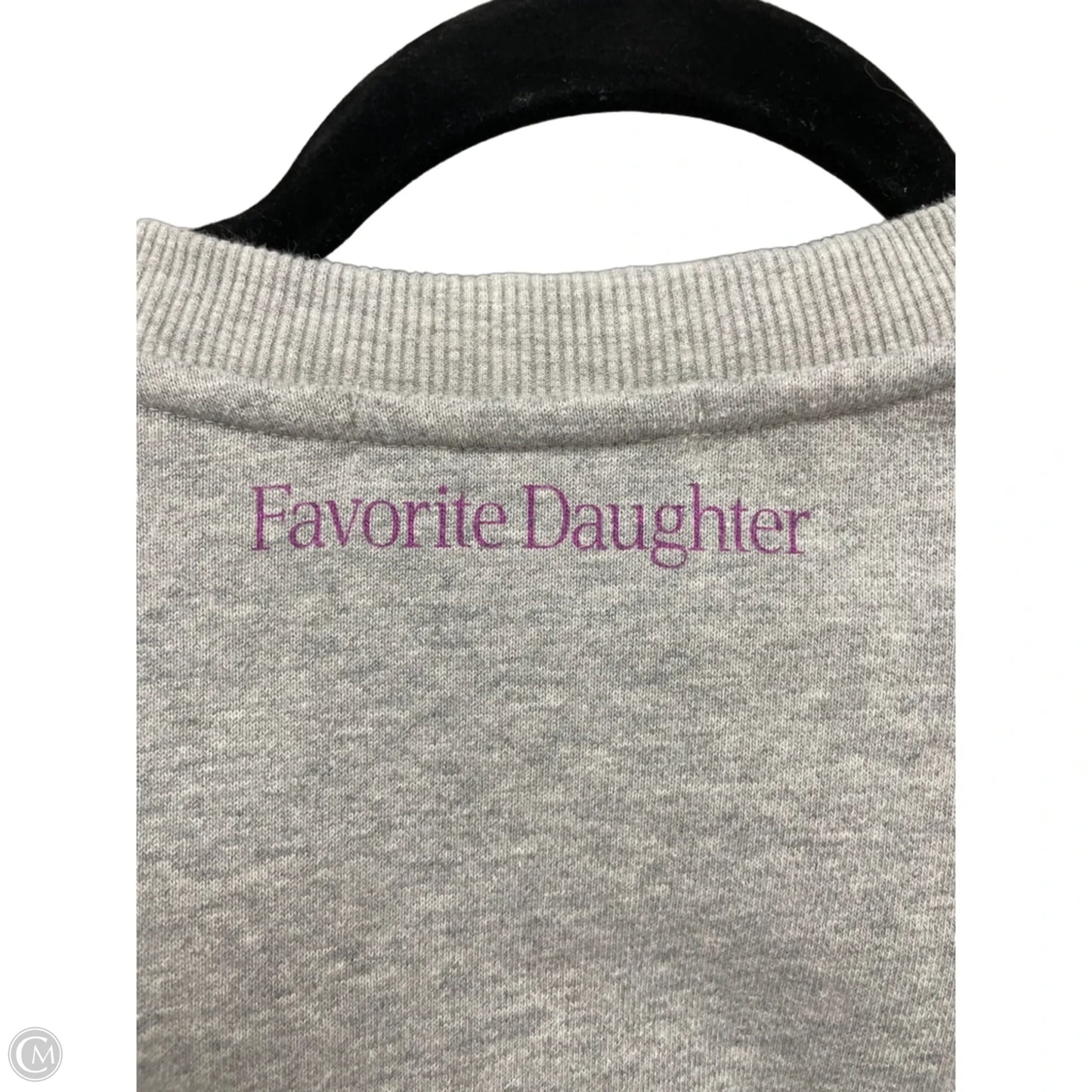 Sweatshirt Crewneck By Favorite Daughter In Grey & Purple, Size: M