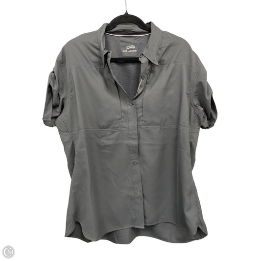 Top Short Sleeve By Clothes Mentor In Grey, Size: Xl