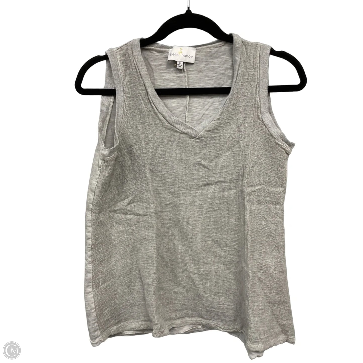 Top Sleeveless By Clothes Mentor In Grey, Size: M