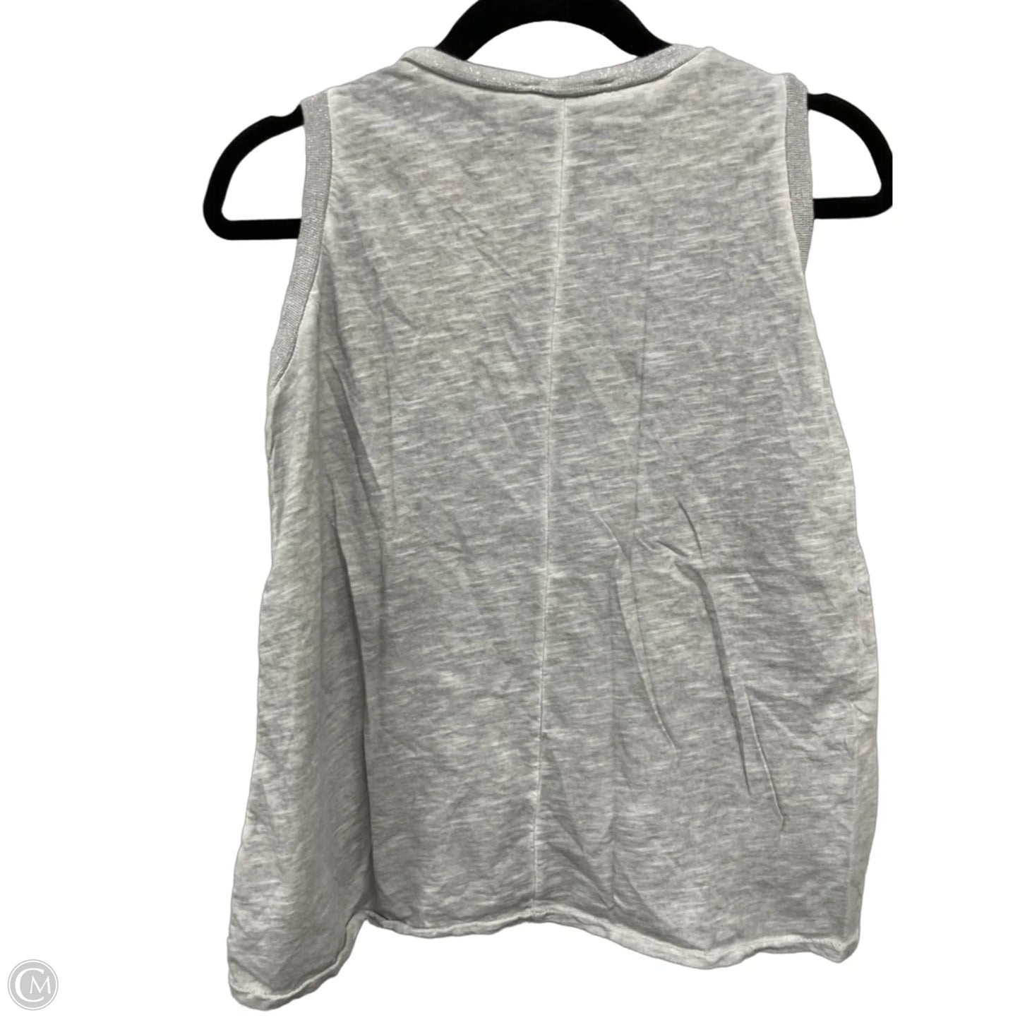 Top Sleeveless By Clothes Mentor In Grey, Size: M
