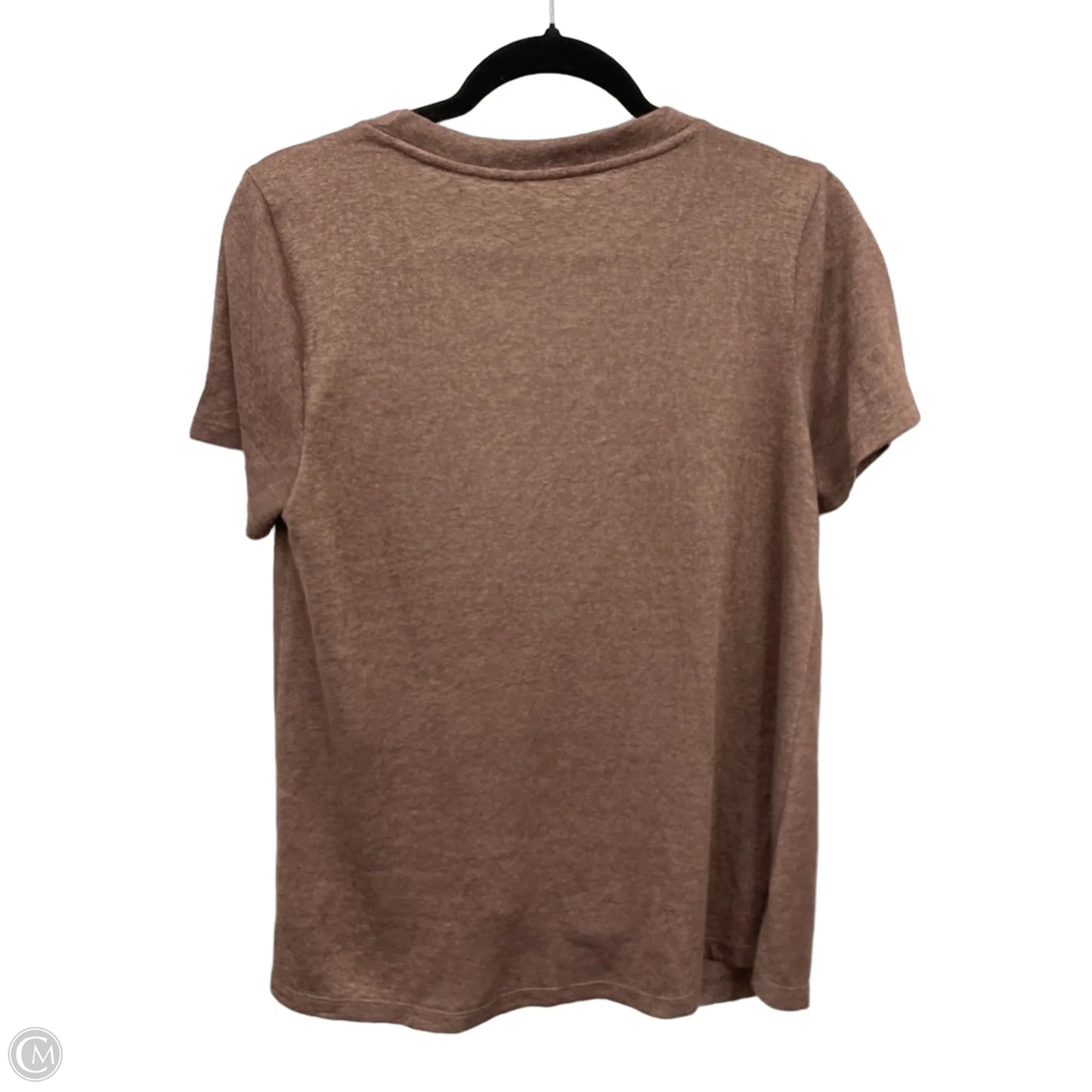 Top Short Sleeve By Caslon In Brown, Size: M
