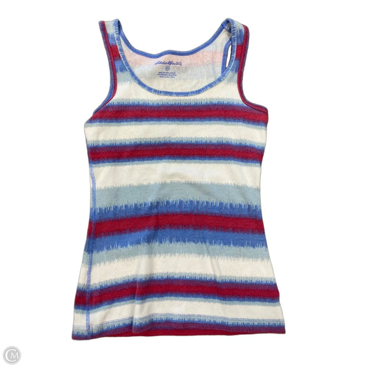 Tank Top By Eddie Bauer In Blue & Red & White, Size: Xs