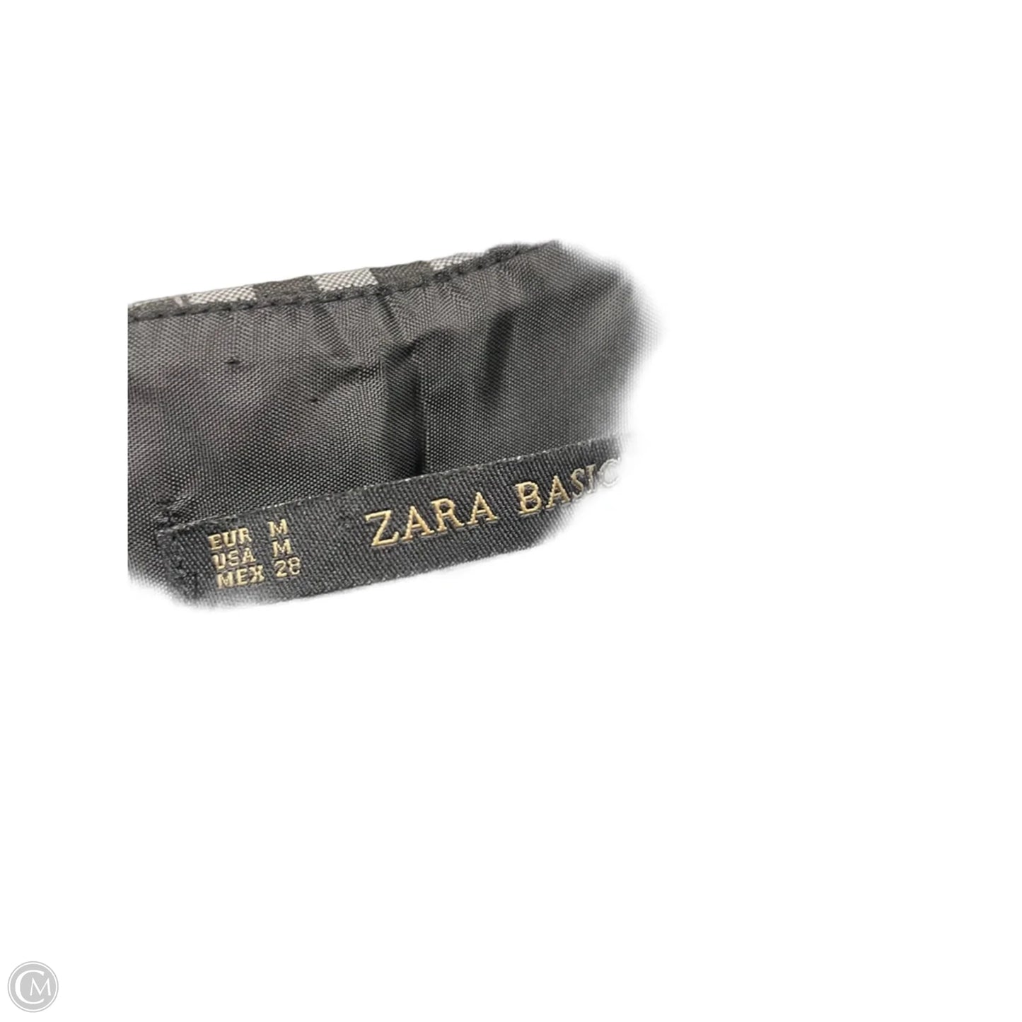 Dress Casual Short By Zara Basic In Black & White, Size: M