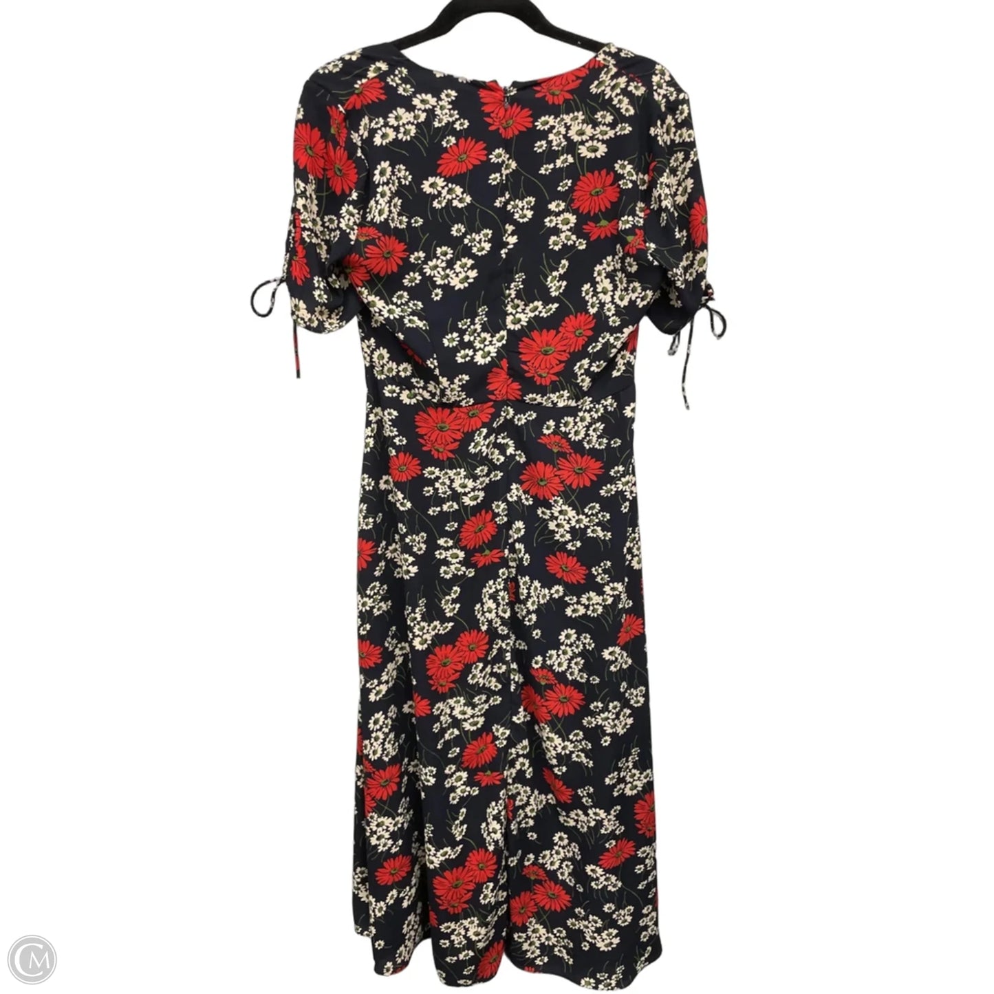 Dress Casual Midi By Madewell In Black & Red, Size: 4