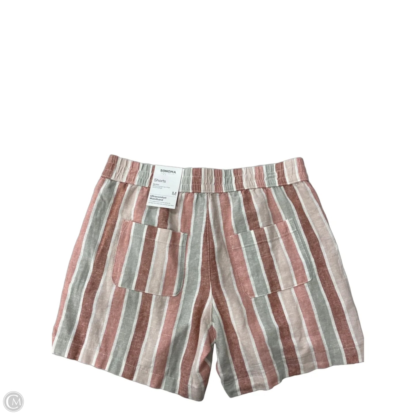 Shorts By Sonoma In Green & Orange, Size: M