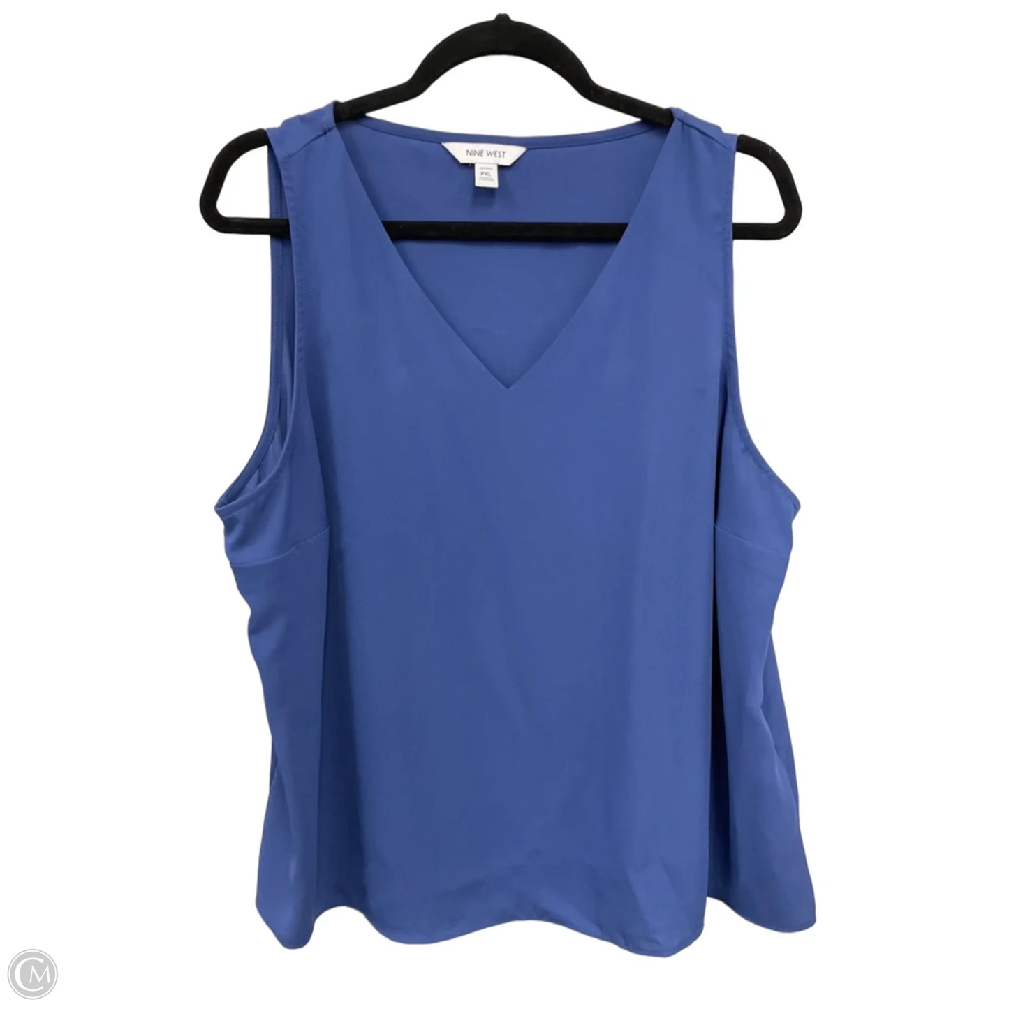 Top Sleeveless By Nine West Apparel In Blue, Size: Xlp