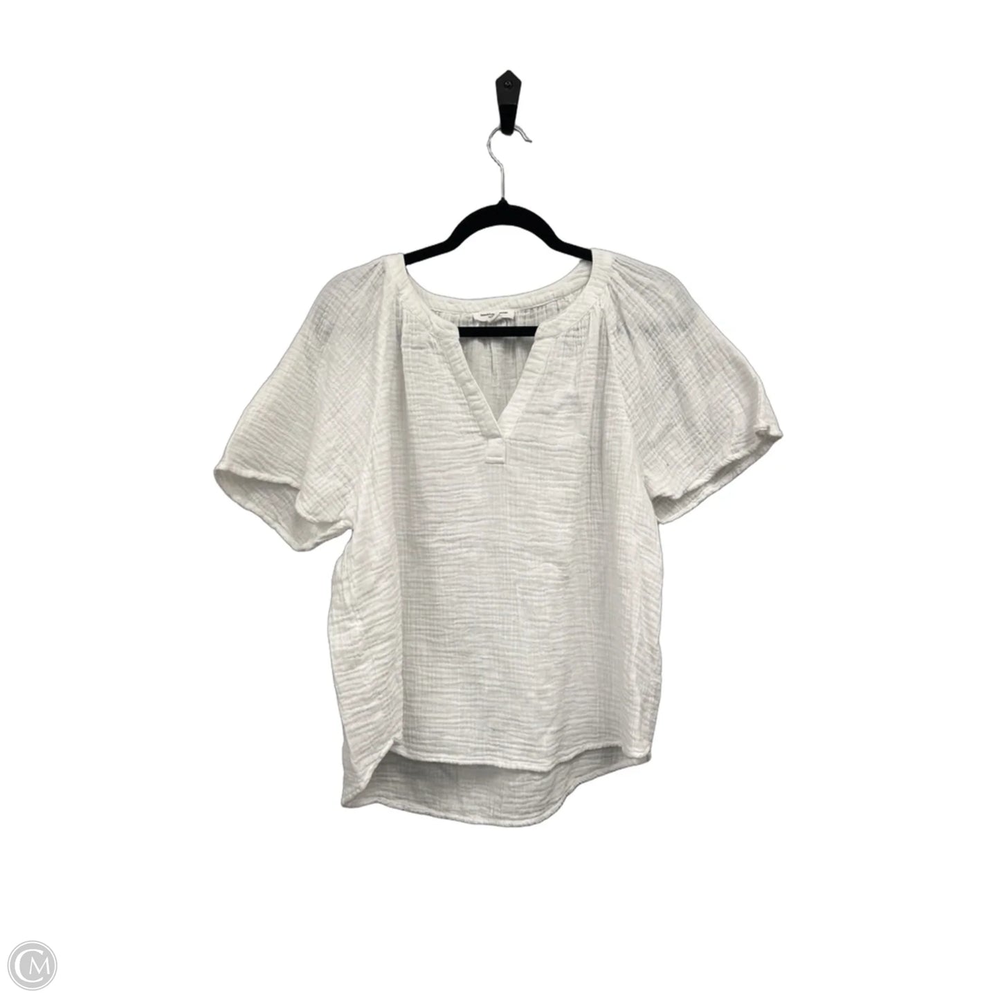 Blouse Short Sleeve By Beachlunchlounge In White, Size: L