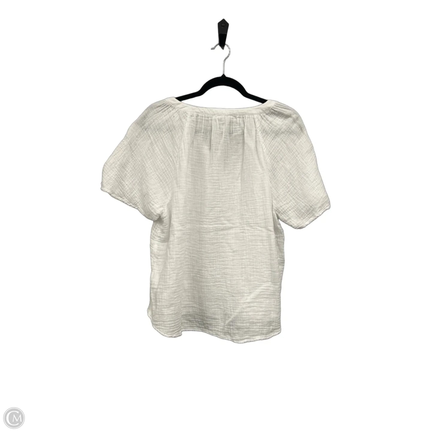 Blouse Short Sleeve By Beachlunchlounge In White, Size: L