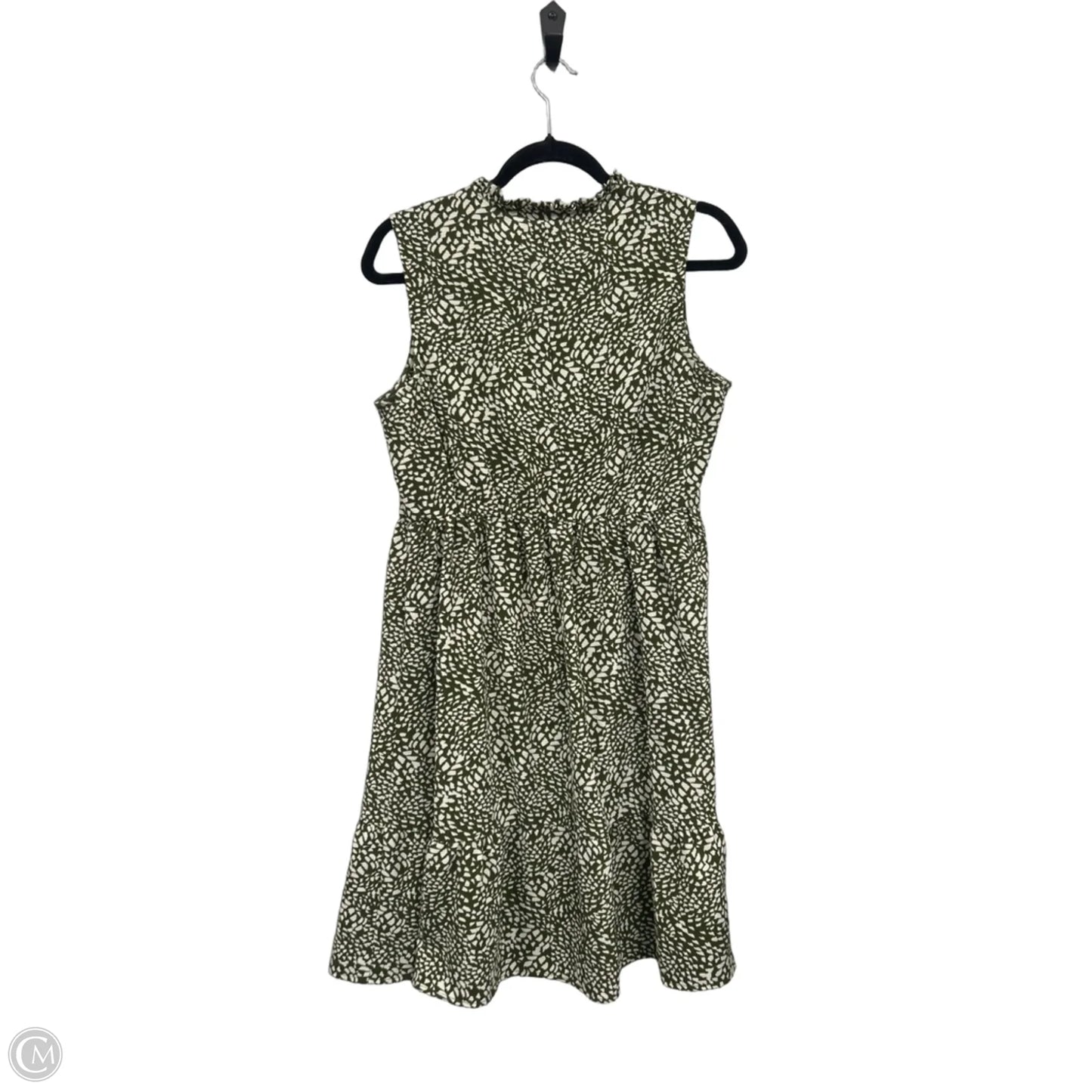 Dress Casual Short By Kate And Lily In Green & White, Size: 10