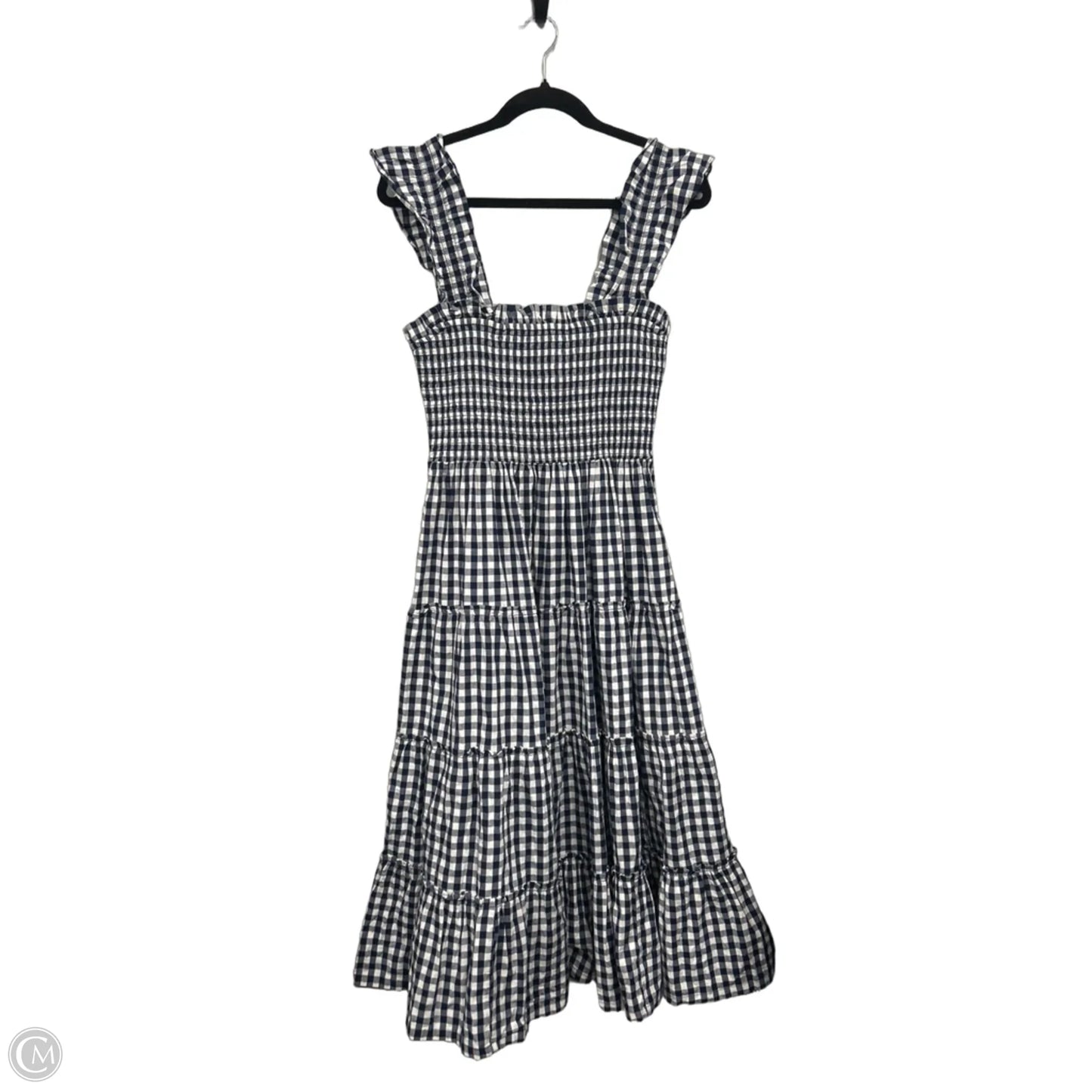Dress Casual Midi By Crown And Ivy In Blue & White, Size: S