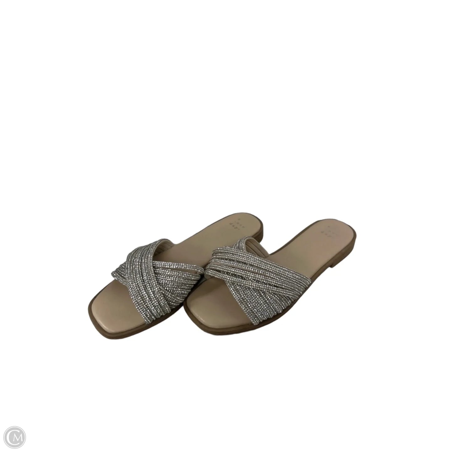 Sandals Flats By A New Day In Silver, Size: 7