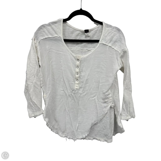 Top Long Sleeve By We The Free In White, Size: Xs