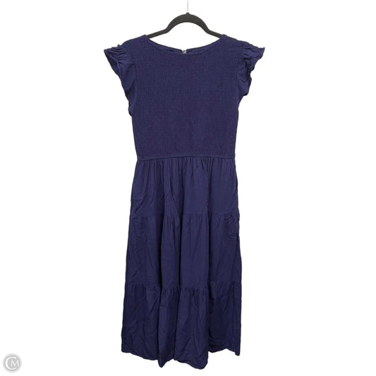Dress Casual Midi By Zesica In Navy, Size: M