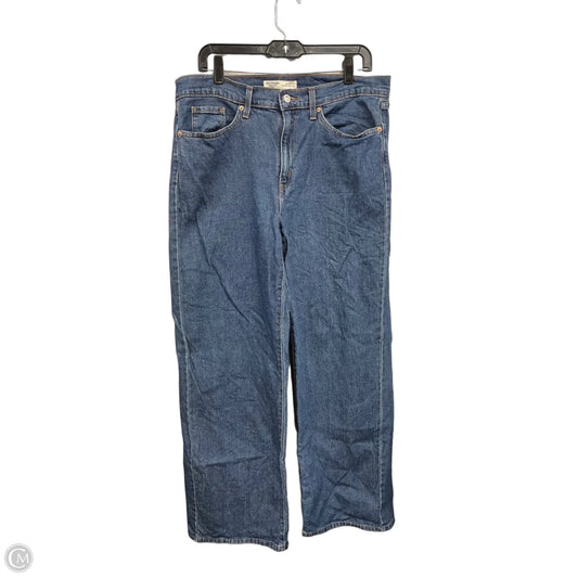Jeans Wide Leg By Levis In Blue Denim, Size: 10