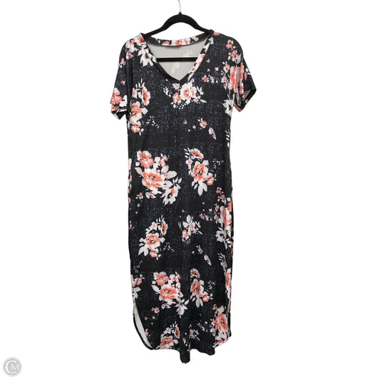 Dress Casual Maxi By Cme In Blue & Pink, Size: M