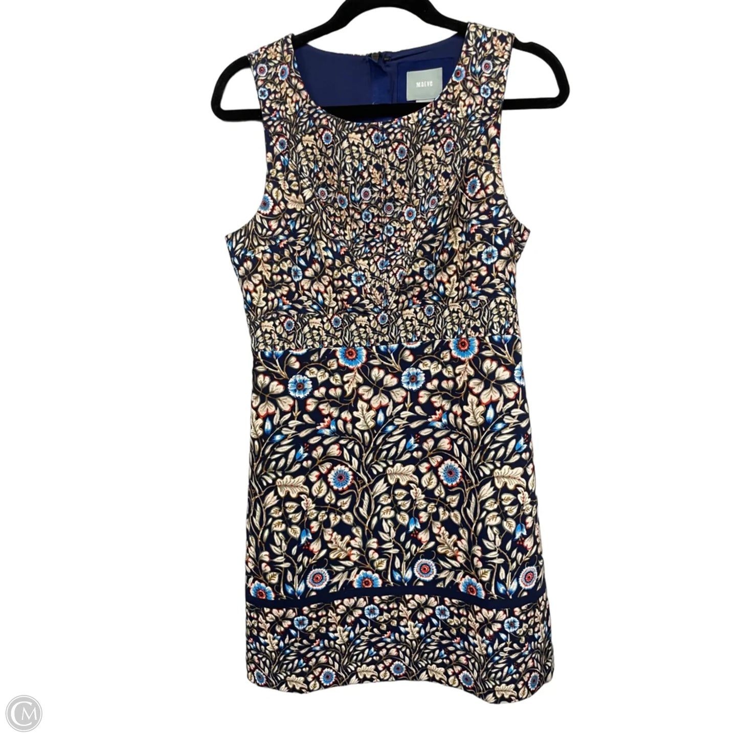 Dress Casual Short By Maeve In Blue & Cream, Size: 8