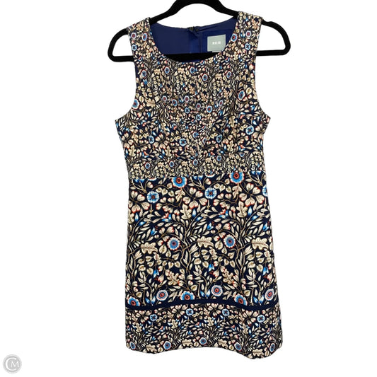 Dress Casual Short By Maeve In Blue & Cream, Size: 8