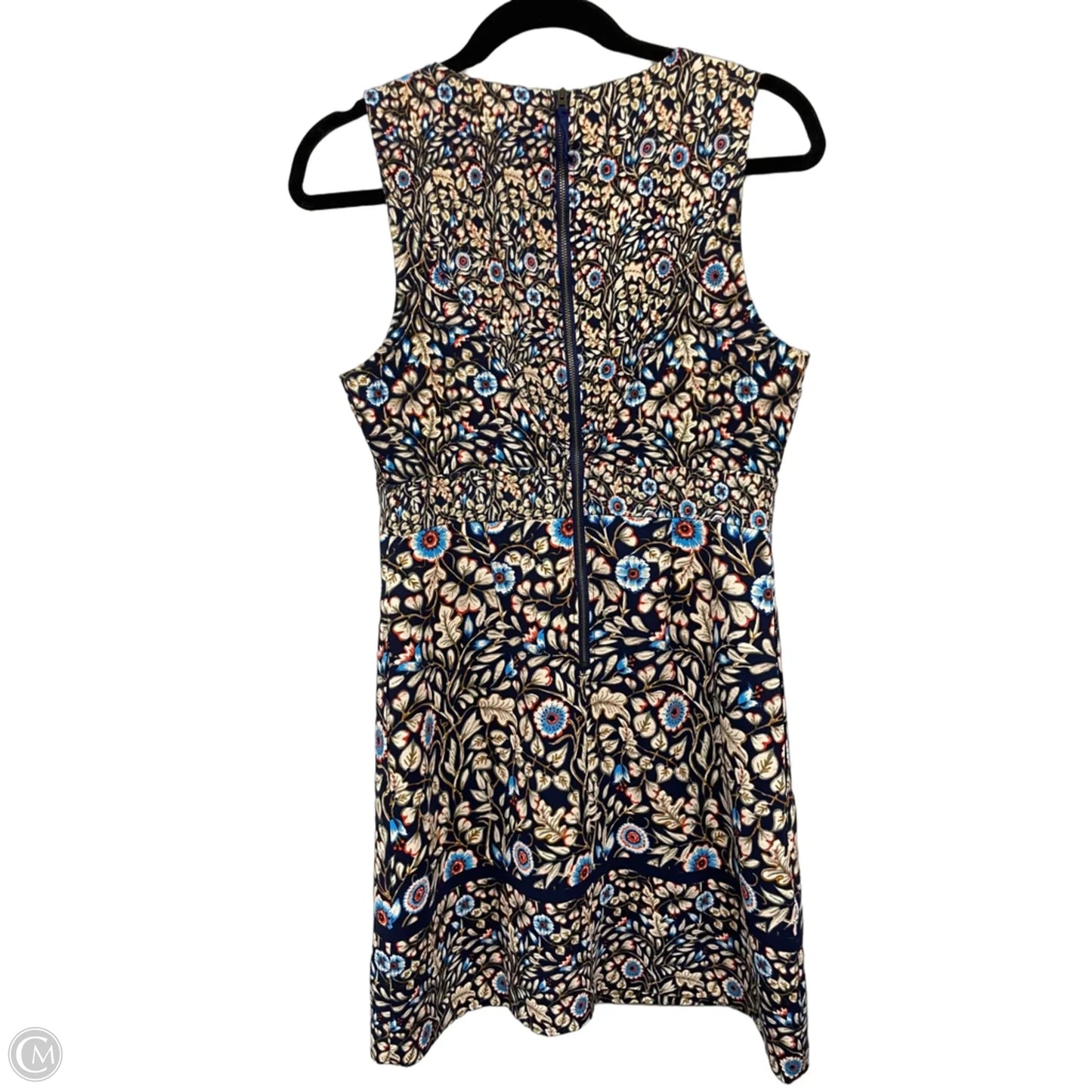 Dress Casual Short By Maeve In Blue & Cream, Size: 8