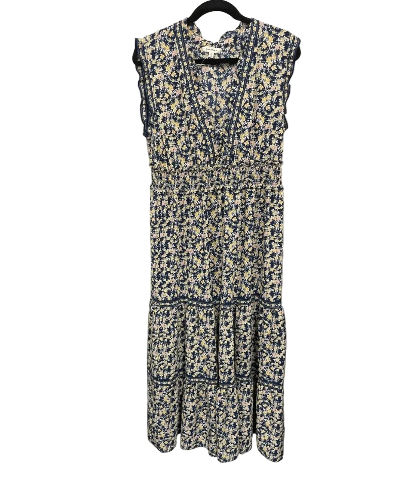 Dress Casual Maxi By Max Studio In Blue & Yellow, Size: Xl
