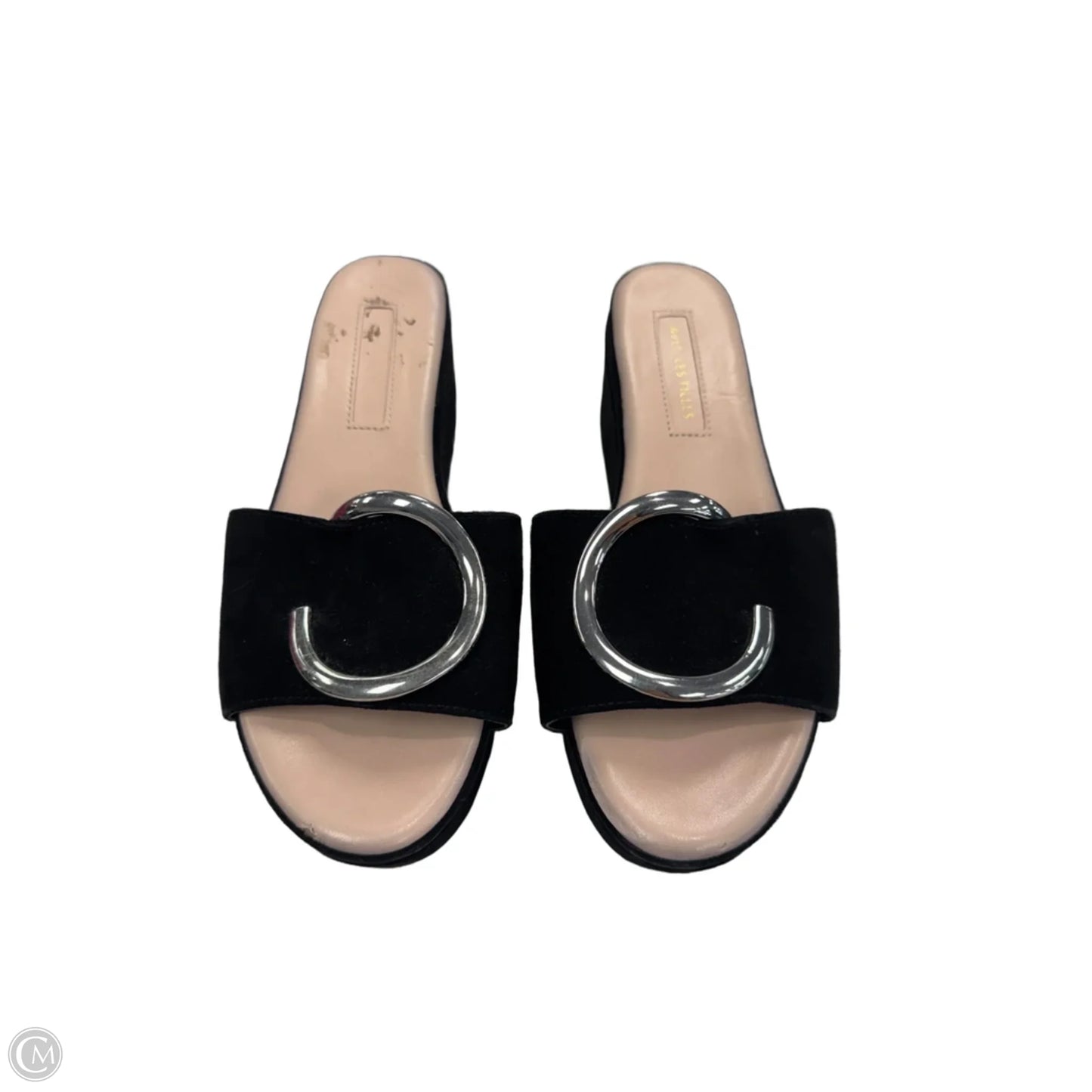 Sandals Heels Wedge By Avec Les Filles In Black, Size: 6.5
