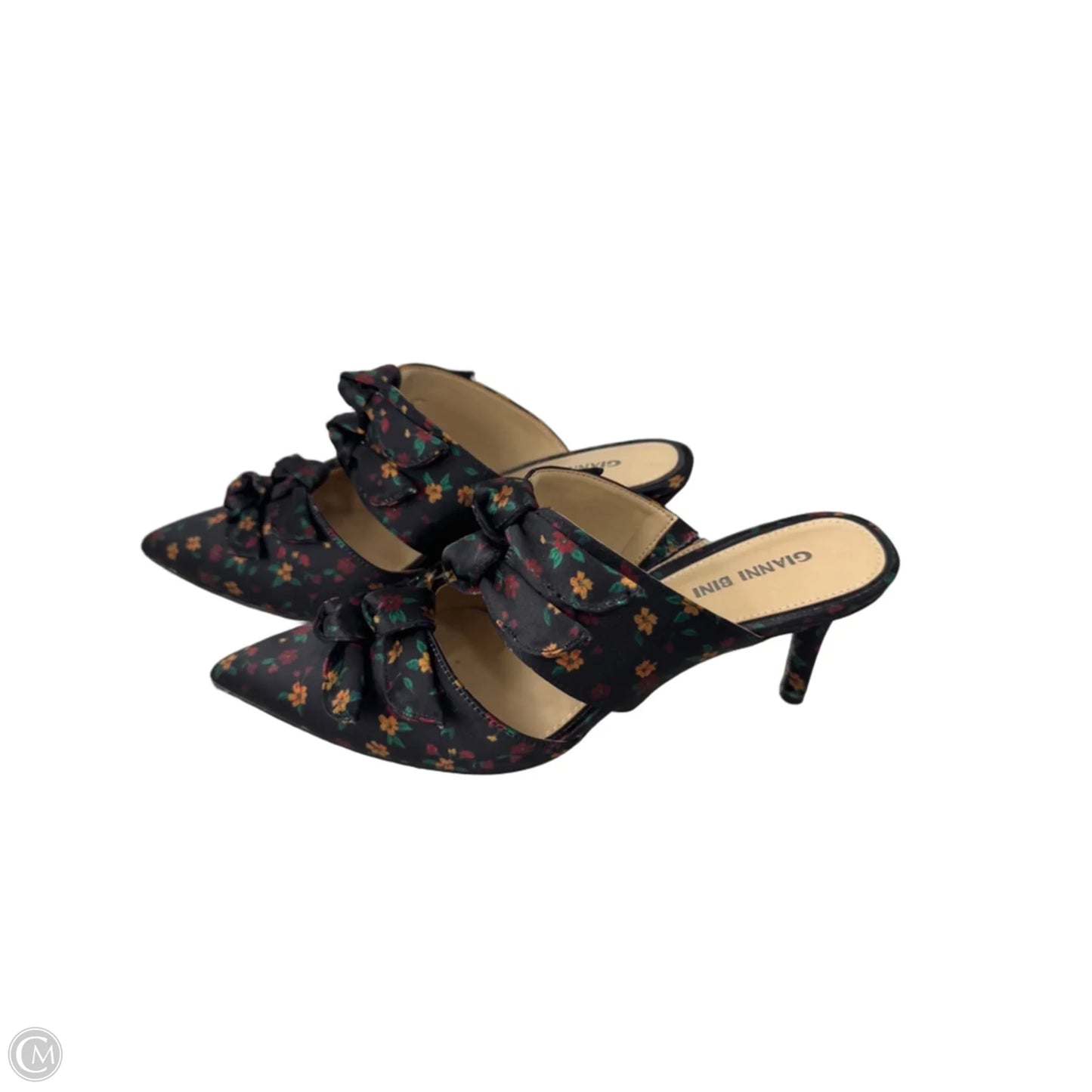 Shoes Heels Stiletto By Gianni Bini In Black & Yellow, Size: 9