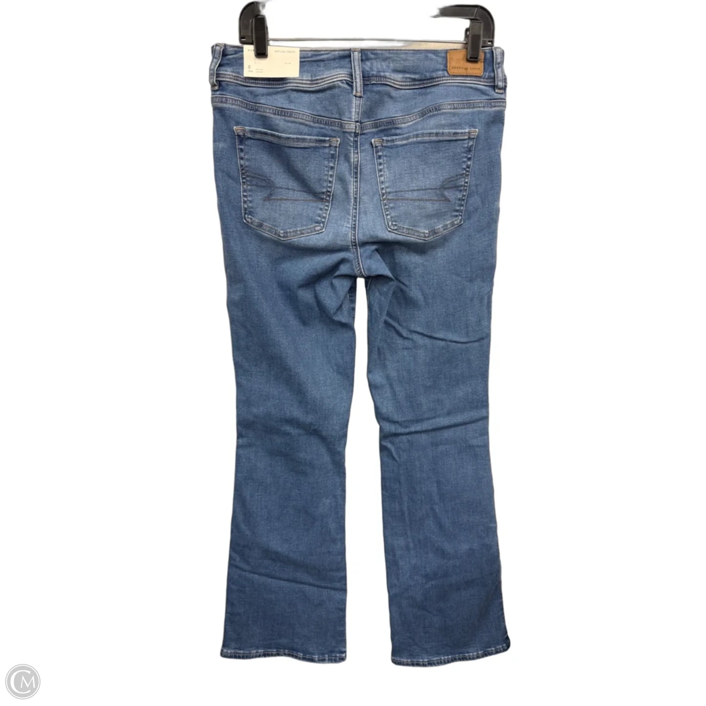 Jeans Boot Cut By American Eagle In Blue Denim, Size: 8