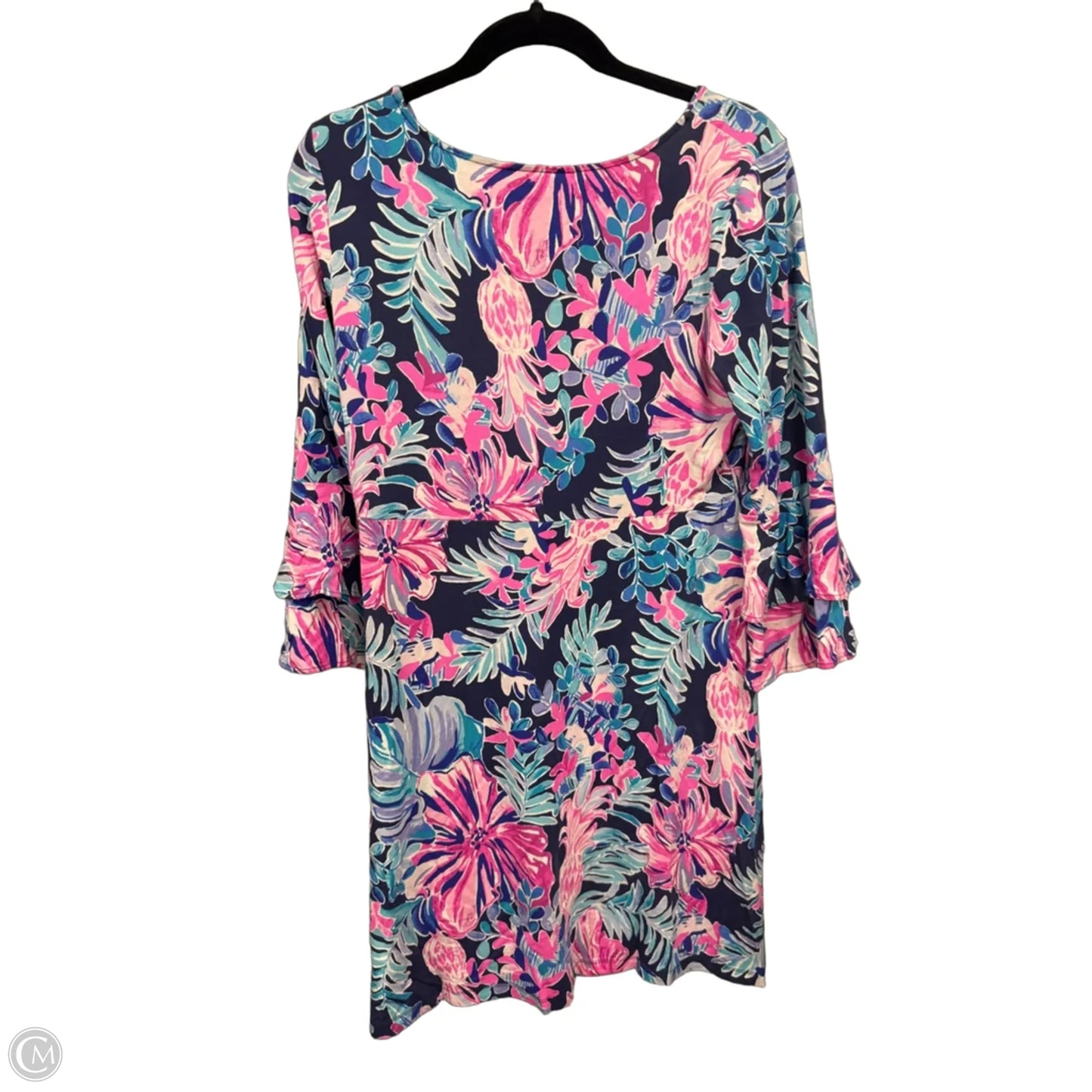 Dress Designer By Lilly Pulitzer In Blue & Purple, Size: L