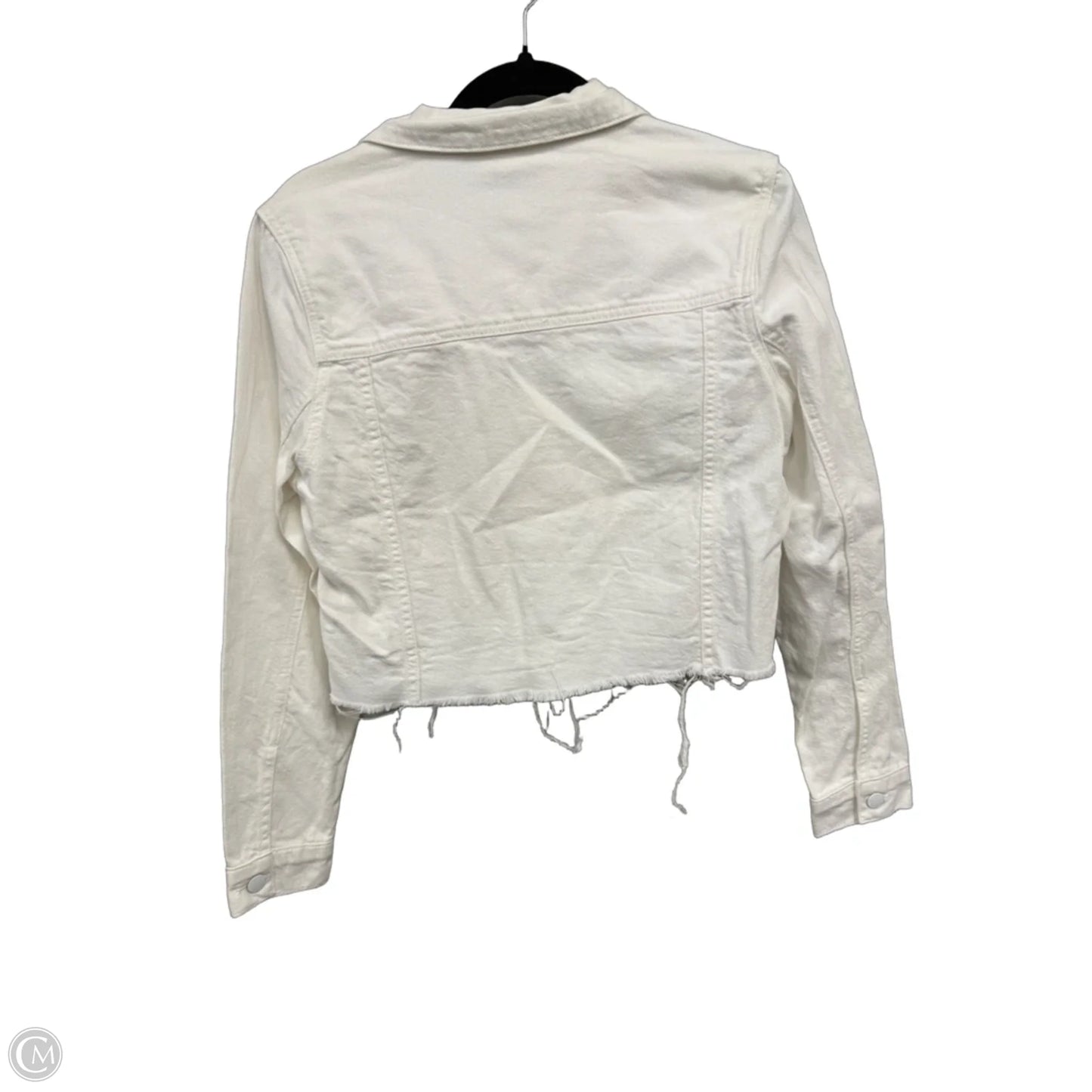Jacket Denim By Velvet Heart In White Denim, Size: M