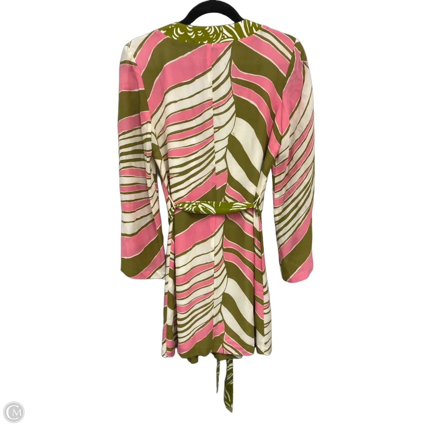 Dress Casual Short By Trina Turk In Green & Pink, Size: 6