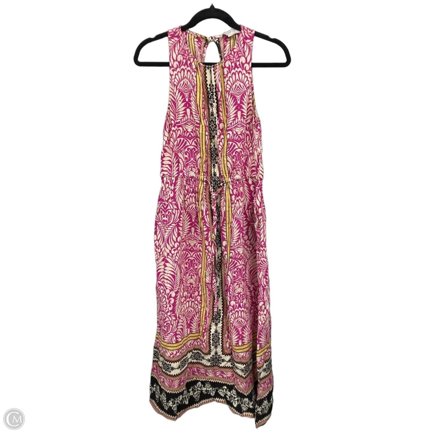 Dress Casual Maxi By Loft In Pink & Yellow, Size: M