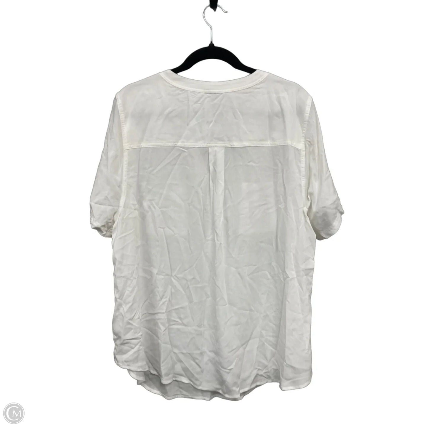 Blouse Short Sleeve By Torrid In White, Size: 2x