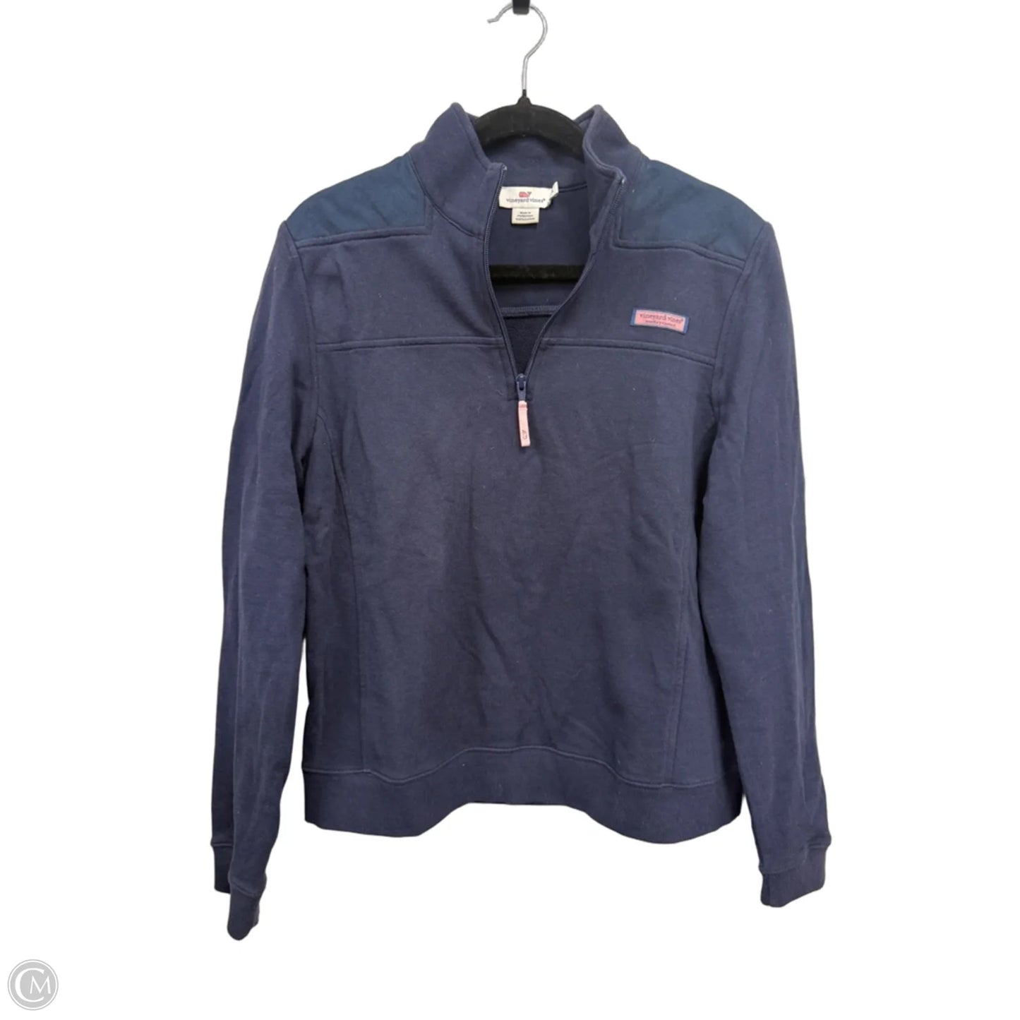 Sweatshirt Collar By Vineyard Vines In Navy, Size: L