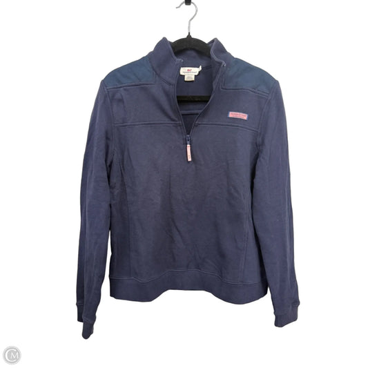 Sweatshirt Collar By Vineyard Vines In Navy, Size: L